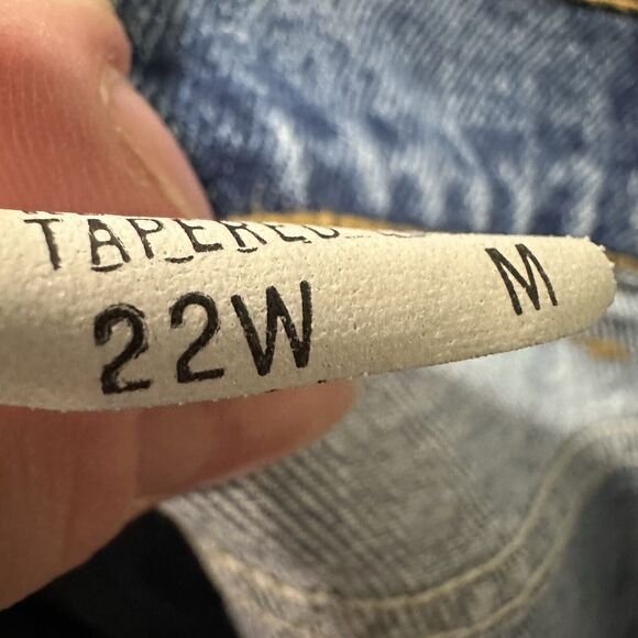 Vtg 90s Levi's 950 Relaxed Fit Tapered Leg High Orange Tab Jeans 22 W USA NWT - Picture 13 of 14